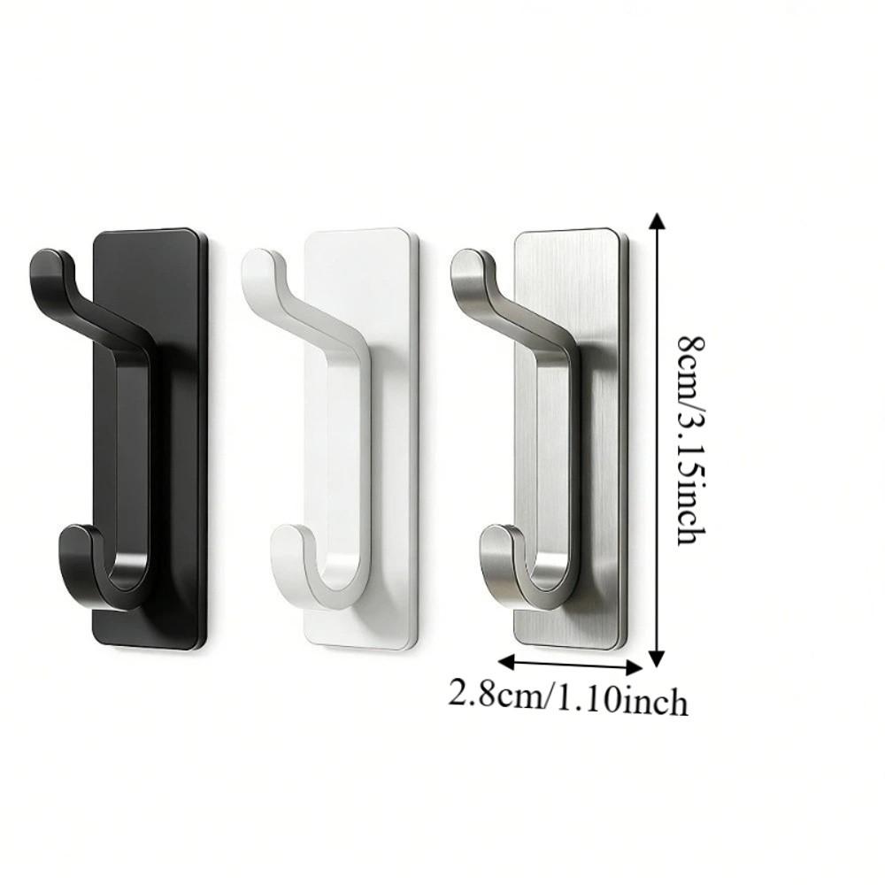 4PCS Moisture-proof Wall-Mounted Hooks Waterproof Strong Adhesive Hooks Closet Hooks  Dorm Closet