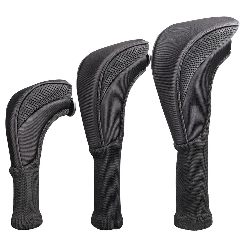 3Pcs/Set Long Neck Golf Club Head Covers Wood Driver Protect Headcover 1#/3#/5# Fairway Golf Head Cover Golf Accessories For Outdoor Training