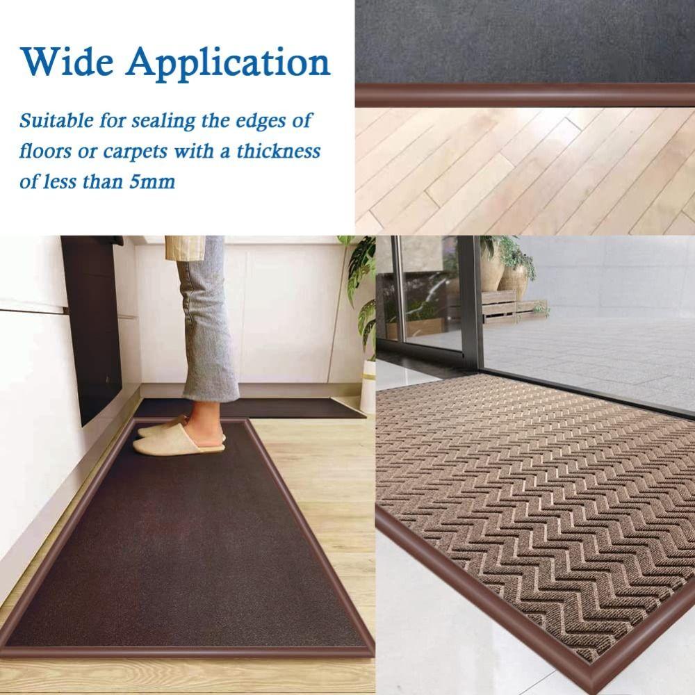 Wear-resistant Floor Transition Strip Self Adhesive Divider Strip Flat Button Strip  Doorway