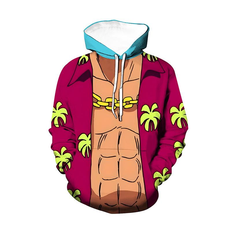 ONE PIECE Anime Hoodie Harajuku Pullover Tops Women Men Sweatshirts New Cartoon Printed Long Sleeve Fashion Female Cosplay Streetwear XS