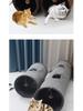 Foldable Suede Cat Tunnel Toy for Self-Play