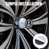 IMNOV1 VW GTI GOLF 2026 Hot For VW VOLKSWAGEN 4PCS 60MM/ 63MM/68 MM Car Wheel Center Hub Caps Tire Rim Covers Auto Accessories For Volk