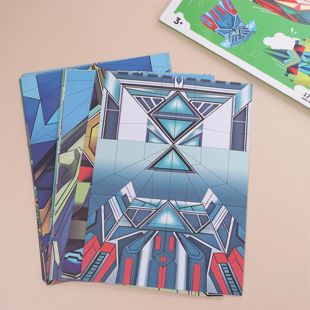 Art Learning Handmade Airplane Origami Paper Versatile Paper Aircraft Toy Kids Toddlers Children