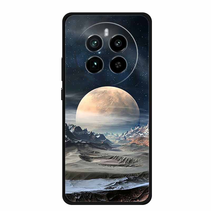 For Realme 12 4G Back Cover Case 6.67" Fashion Marble Black Silicone Soft Phone Case For Realme 13 4G 12 Pro Plus Case Realme12