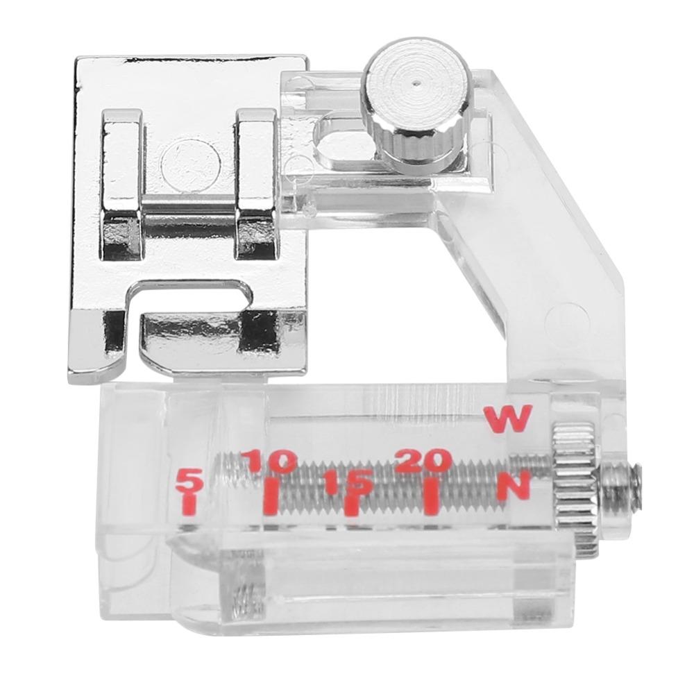 5pcs Adjustable Adjustable Bias Binder Foot Low Shank Snap On Sewing Machine Attachment for Singer/JUKI/Feiyue/Acme