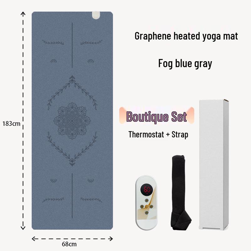 

Electric Heated Non-Slip Yoga Mat: Thickened PU & Natural Rubber with Graphene Heating for Autumn & Winter