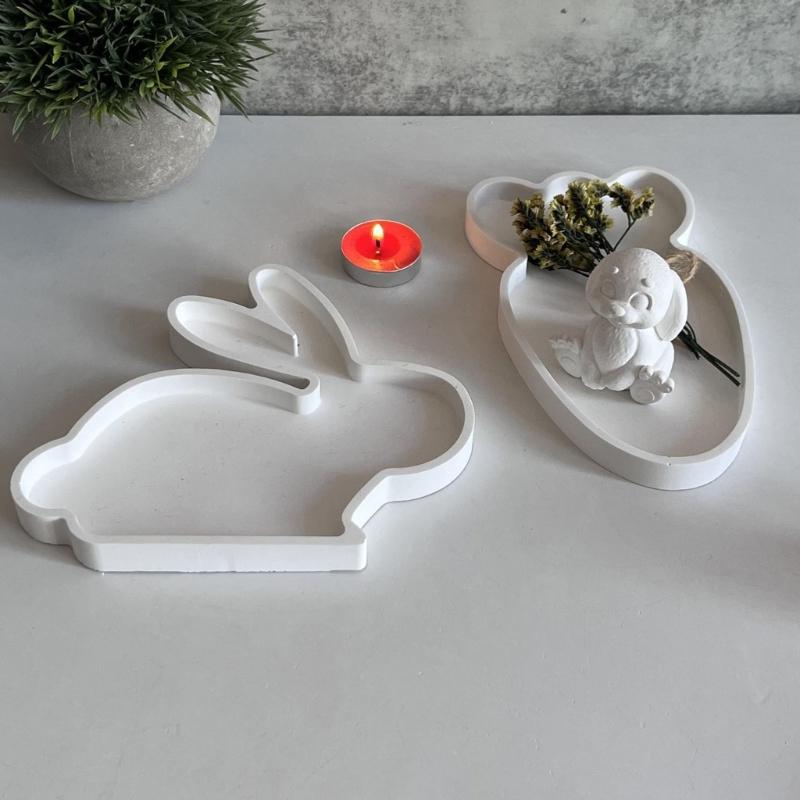 Food Grade Silicone Baking Mould With Rabbits Carrot Designs For Resin Craft Party Decorations