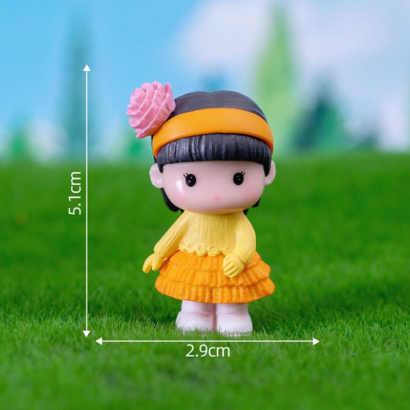 4pcs/set Mini Figurines Miniature Decor Human Model For Garden Home Ornaments Valentine's Day Gift