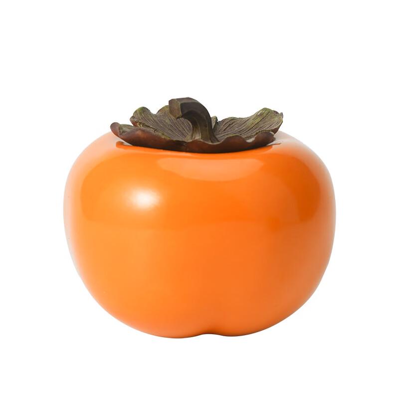 Shangqi Mini Ceramic Persimmon Tea Caddy