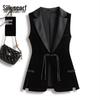 Women's New Chinese Style Velvet Mid-length Vest