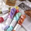 Summer New Product, Hand-Dyed No. 6 Lace Thread, Silky And Drape, Hand-Woven Twisted Yarn 100G Skin-Friendly Thread