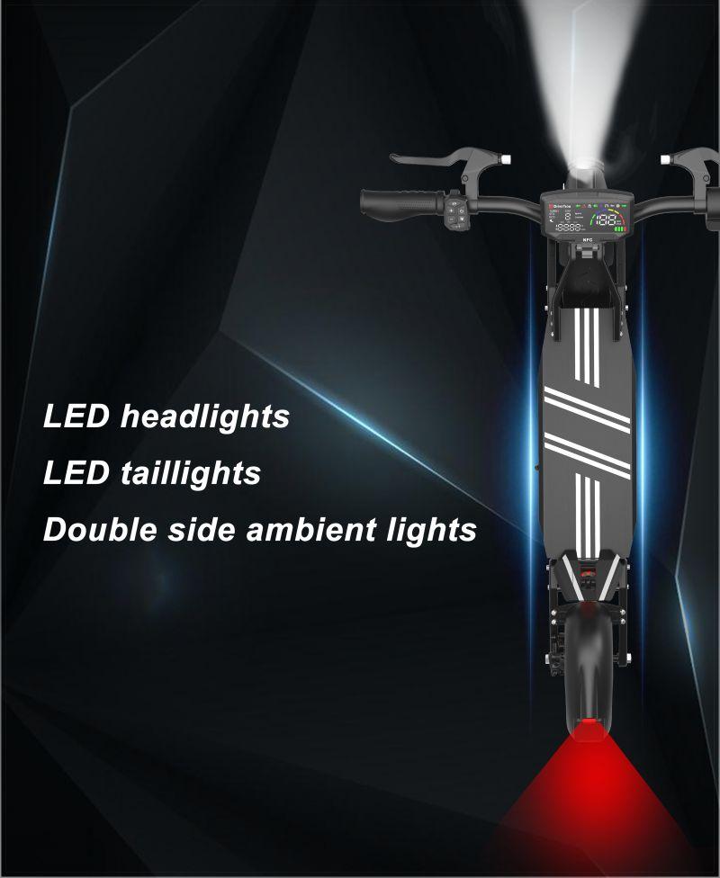 DriveTron DT10 Adult Electric Scooter, 31 Mph, Dual Disc Brakes + EABS, Dual Spring Suspension, NFC,48V 15.6Ah 1000W