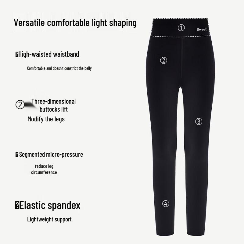 LangSha Girls' Thin Yoga Shark Leggings
