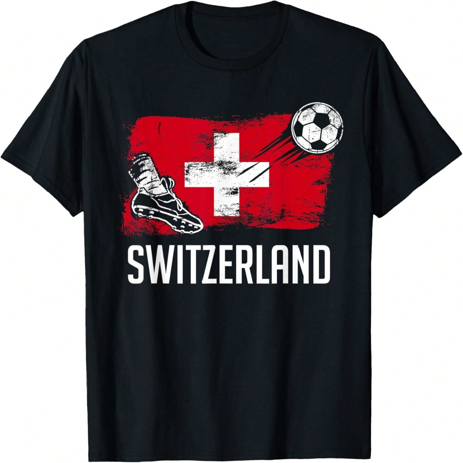 Switzerland Flag Jersey Swiss Soccer Team Swiss T-Shirt S