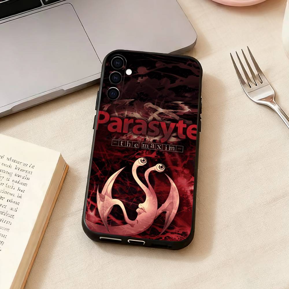 Anime p-Parasyte-e Phone Case Black Silicone Soft For Samsung Galaxy A73,A72,A71,A70,A53,A52,A51