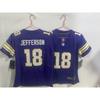 Dětský vyšívaný fotbalový dres NFL - Minnesota Vikings Sportovní uniforma pro mládež