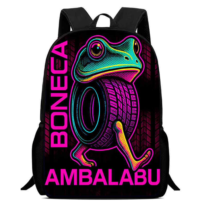 15 in Funny BrainRot Child School Backpack Aged 5-10,Cartoon School Bags for Boys Girls,Light Weight & Durable Kids Bakpack