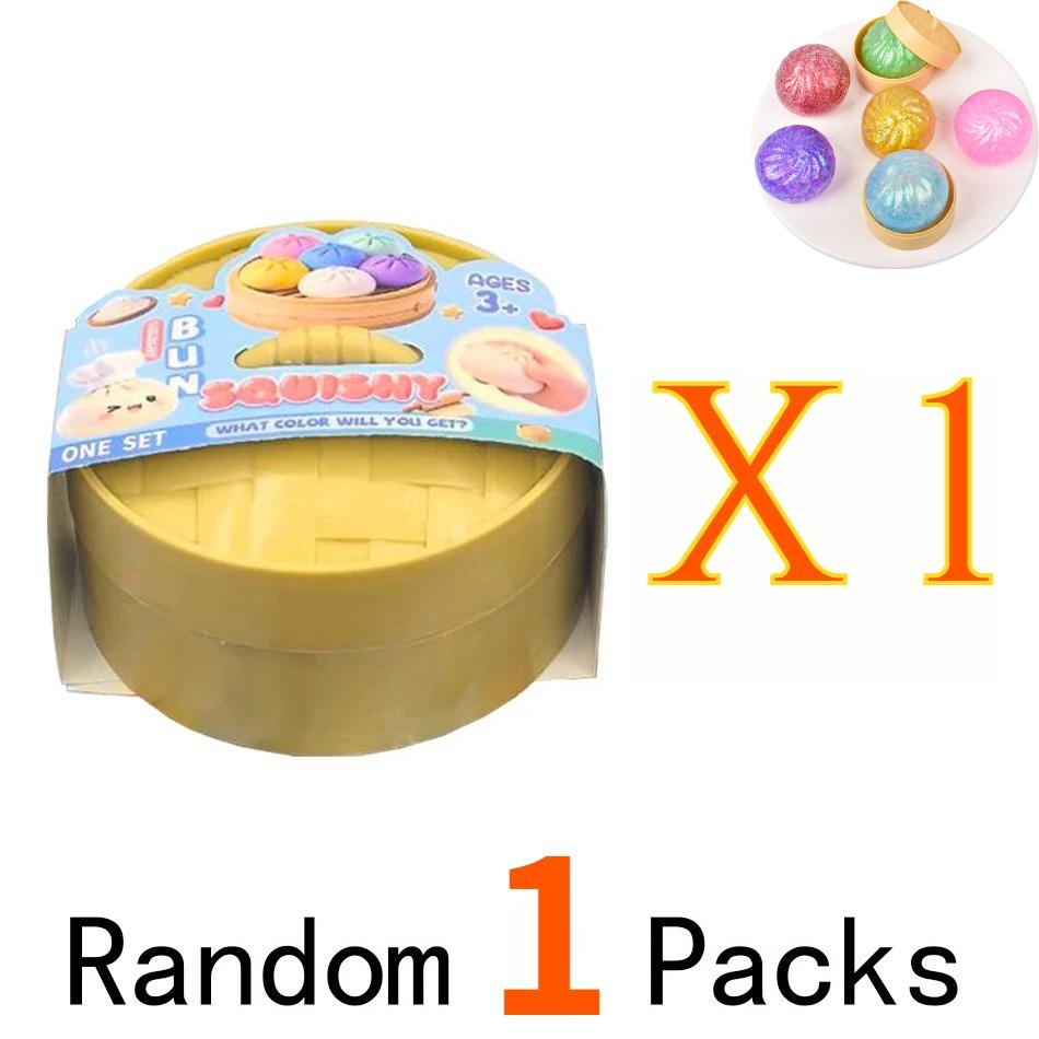 

Colorful Dumpling Squishy Presents Decoration Piece Slow Rebound Plush Pinch Baozi Desk Accessiories Antistress Handheld Plaything Dumpling Squishy