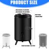 Large Capacity 8 Liter Warm Drink Container With Comfortable And Escape Immune Plan White Metal