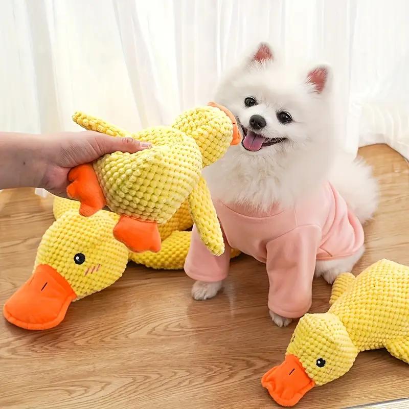 Dog Toy Stomping Duck Bite Resistant Grinding Teeth Cleaning Large Dog Interactive Entertainment Puppy Boredom Pet Plush Toy