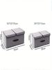 Foldable Cotton Linen Double Cover Storage Box Dormitory Organizer Underwear Drawer with Lid for Home Organization
