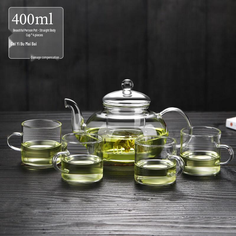 ZISIZ Heat-Resistant Glass Tea Pot