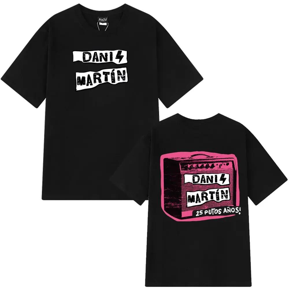 

Men Women Fashion Classic TShirt High Quality Cotton T Shirts Streetwear New Dani Martín Concierto Print Tees S