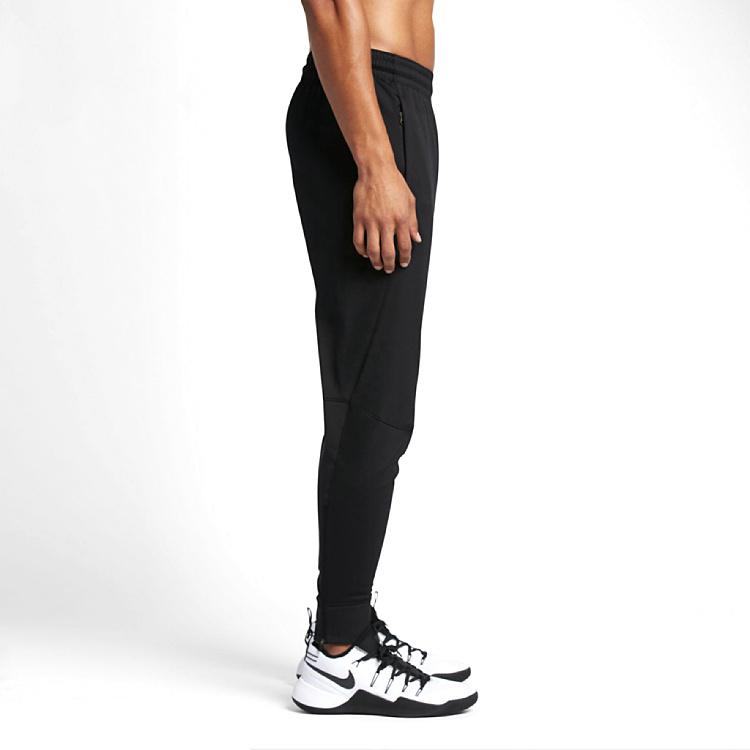 Nike Solid Color Logo Elastic Waistband Tapered Knit Sports Pants Men Bottoms 800040-010