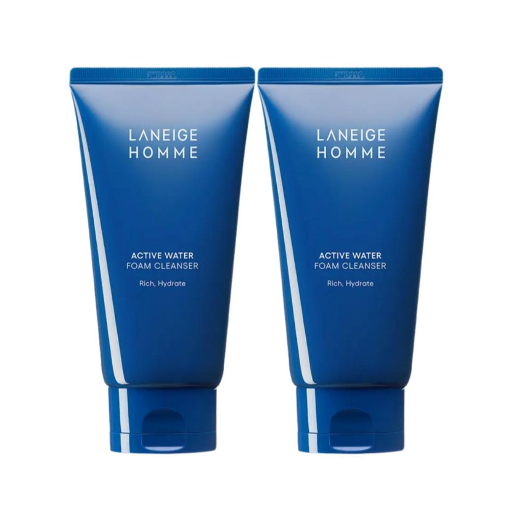 

1+1 LANEIGE Homme Active Water Foam Cleanser 150ml × 2