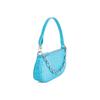 By Far Mini Rachel Leather Vintage Crocodile Pattern Embossed Chain Underarm Bag Women Shoulder Bag Blue 21SSMIRALGNCCESMA