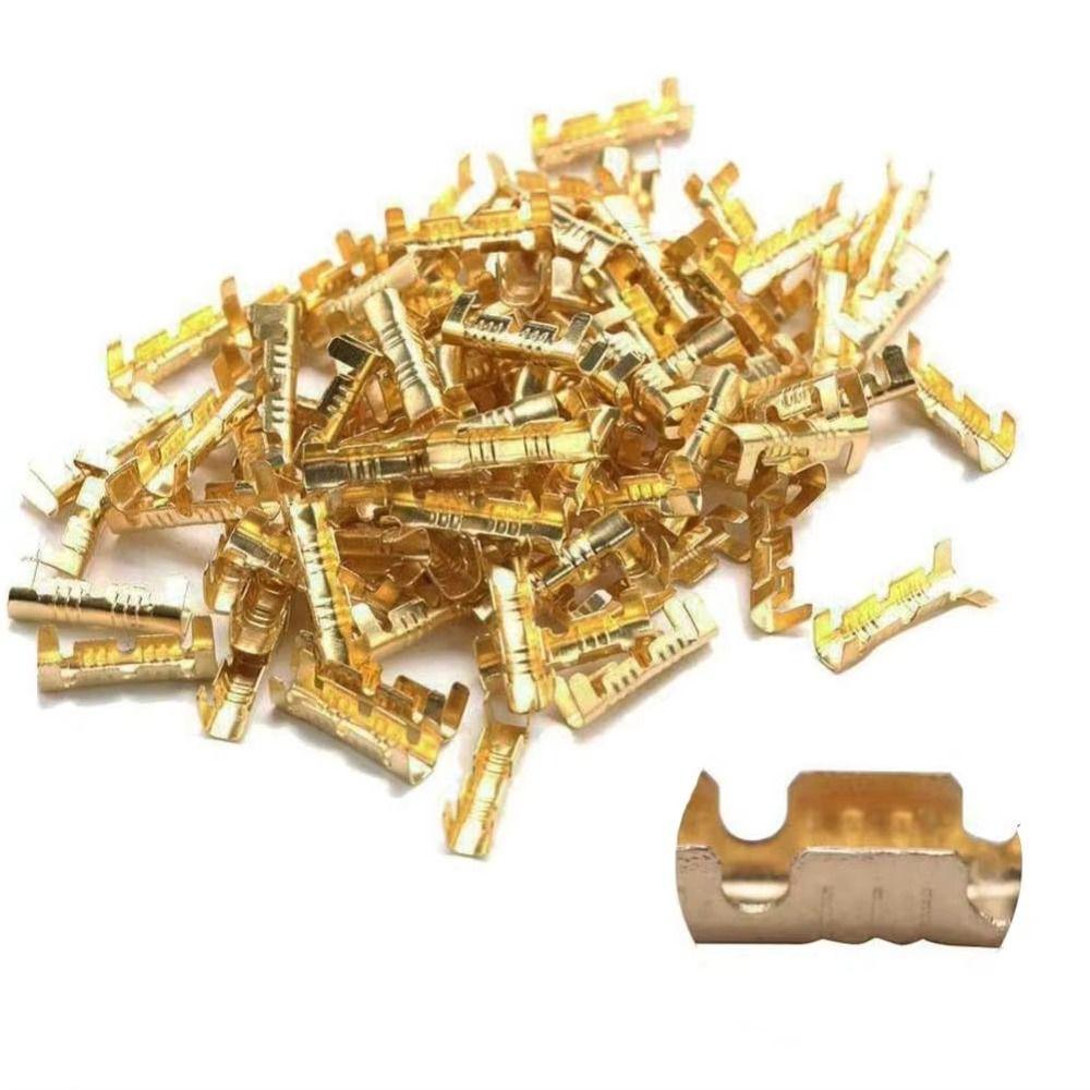 100Pcs Small Tooth U-shaped Terminal 453 Cable Connectors New Wire Quick Connector Terminal