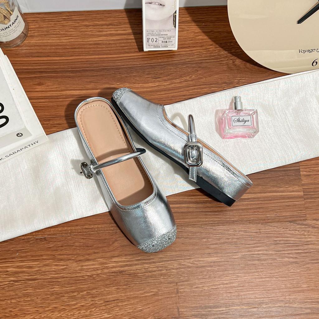 Women's fashion single shoes women's small thick-soled inner height-increasing bag head sandals women's high-end and versatile Muller shoes