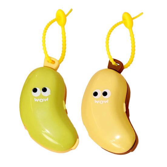 Banana Toothbrush Case Portable Toothbrush Organizer with Silicone Toothpaste Dispenser Hanging Travel Toothbrush Box for Home Use Vacation Camping