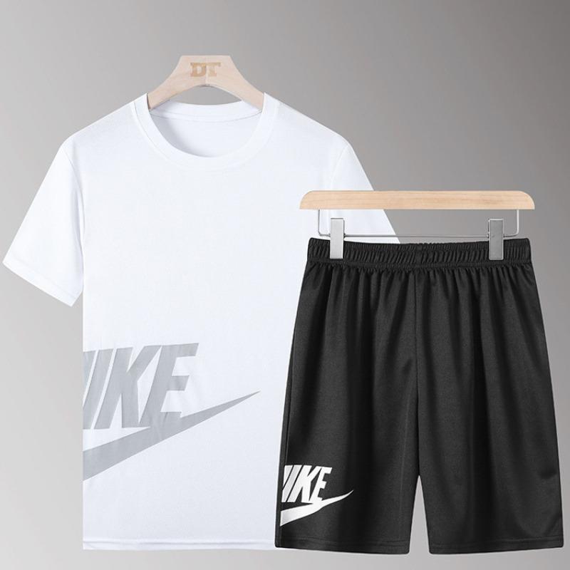 

Summer running sportswear suit men s loose quick-drying short-sleeved shorts casual suit trendy large-size suit M