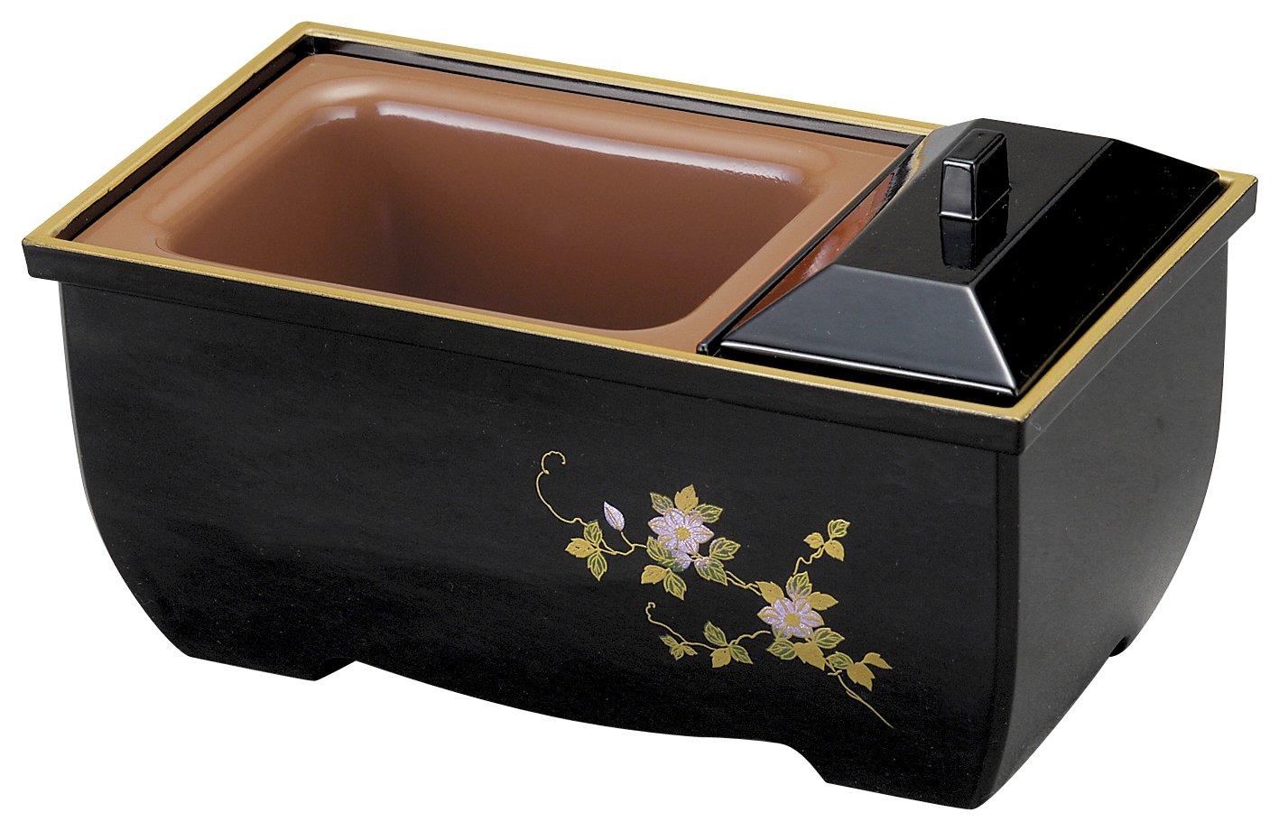 

Incense burner for offering incense at the Buddhist altar, Yonehara, with tessen makie (7cm high x 15.5cm wide)