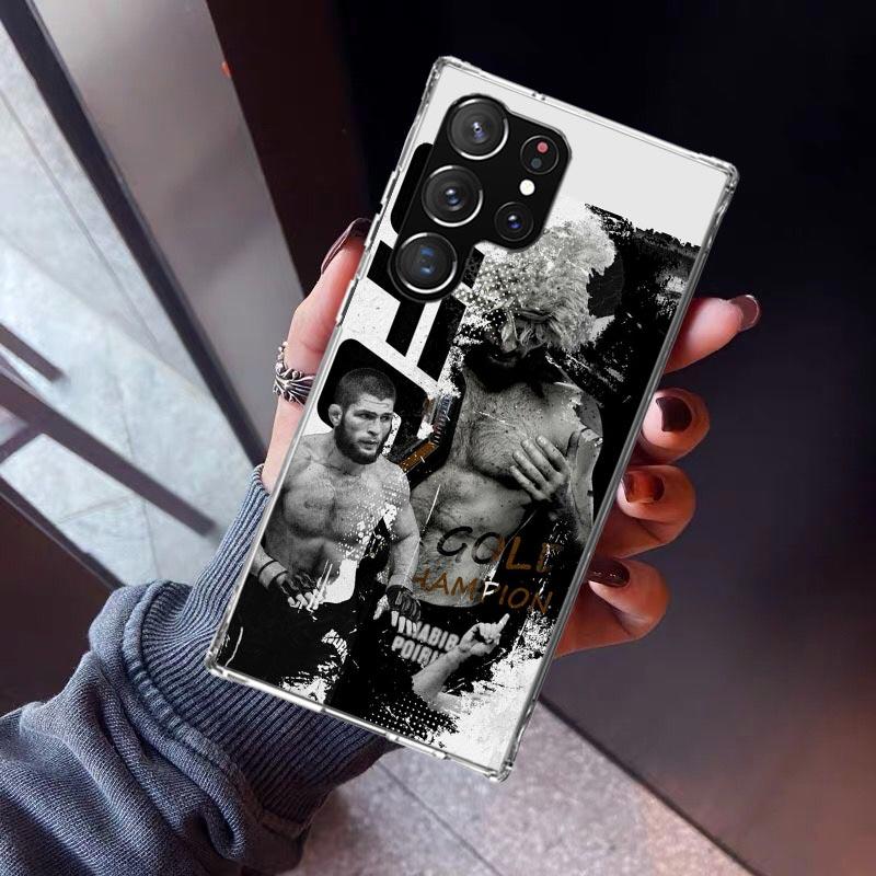 Khabib Nurmagomedov Phone Case For Samsung Galaxy S23 S24 S25 Edge S26 Ultra S22 + S21 Plus S20 FE Cover Silicone Print Shell Ga Samsung S24 Ultra
