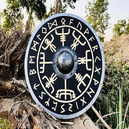 60.96 Cm Authentic Battleworn Viking Shield Cosplay Battle Ready Shield Fully Functional Shield Best Gift For Christmas