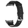 Genuine Leather Watch Band with Stainless Steel Connector for Samsung Gear Fit2 Pro (R365)/Fit2 (R360)