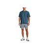 Under Armour Solid Color Elastic Waist 6-Inch Training Shorts Men Bottoms Blue 1377027-465