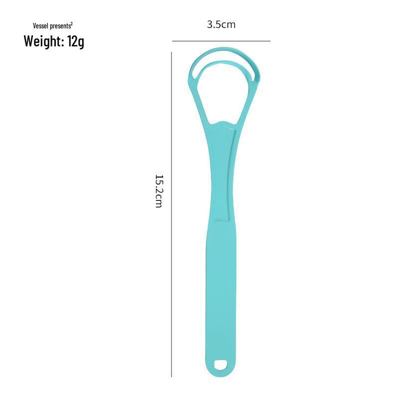 Zhou Stainless Steel Tongue Scraper & Cleaner - Reduce Bad Breath, Wash & Scrape Tongue.