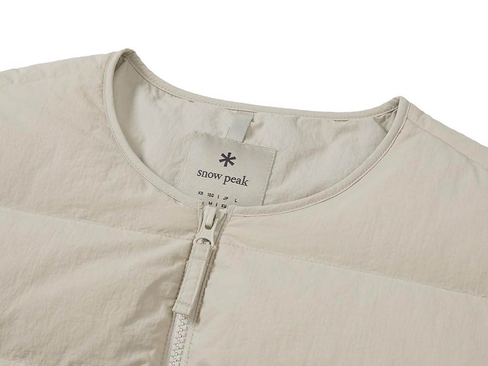 Snow Peak Land Lightweight Down Jacket Down Light Size for Men and Women GS-S25WMGDJ60, Outerwear, Jacket, Beige, 2XL,