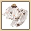 Baby De Velvet Suit Autunno e Inverno Nuovo Cartone Animato Caldo Autunno Vestiti Pantaloni Lunghi Set Biancheria Intima per Bambini