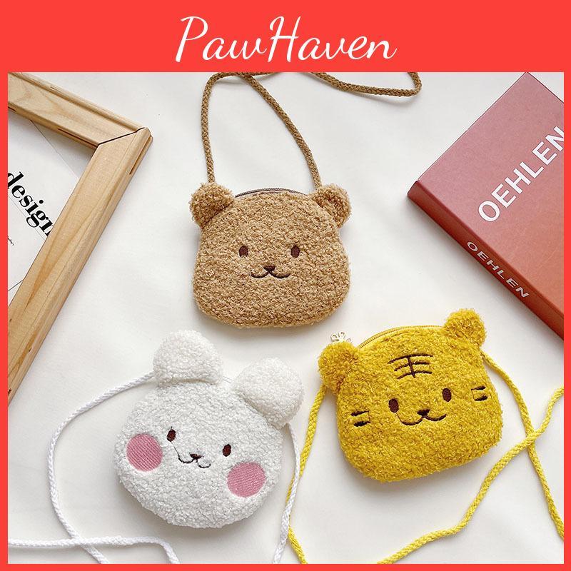 2021 New Sheepskin Children's Coin Purse Cute Girls' Shoulder Bag Trendy Single-shoulder Bag