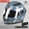 New 3C-Certified Full Face Motorcycle Helmet - Double Lens, All-Season, Cool, Cold-Proof, Rain-Proof, Unisex.