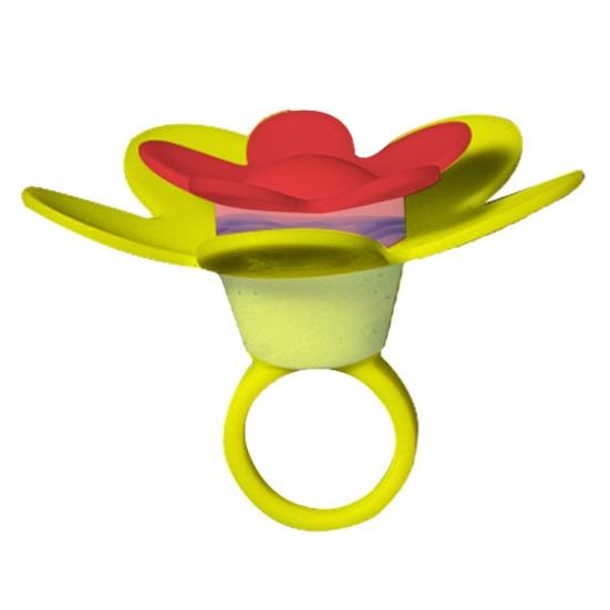 

Цветочная кольцевая кормушка для колибри Привлекайте и восхищайтесь милыми колибри вблизи Носимая кормушка для птиц Поставка птиц жёлтый