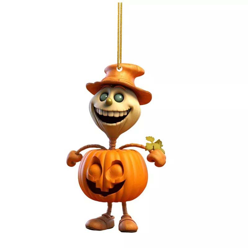 10 st Halloween pumpa träd prydnad bil dekorationer fest hängande dekorationer