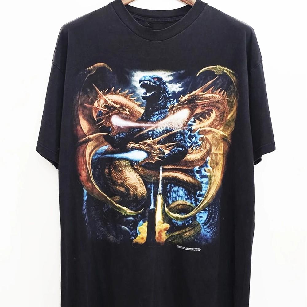 Retro Godzilla 1998s Graphic Unisex TShirt S5XL Unisex T-Shirt XXL