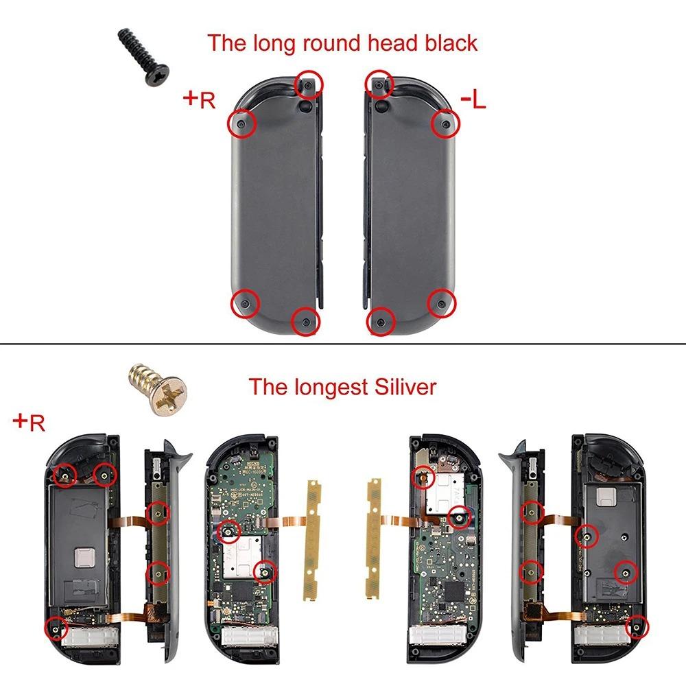Replacement Full Screws Set Repair Kit for Nintendo Switch Console JoyCon for Switch OLED Screwdrivers Tools Accessories