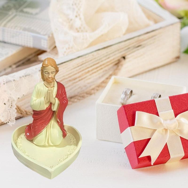 Religious Art   Resin Sculpture Jewelry Storage Holder For Bedroom  Statue  Decoration