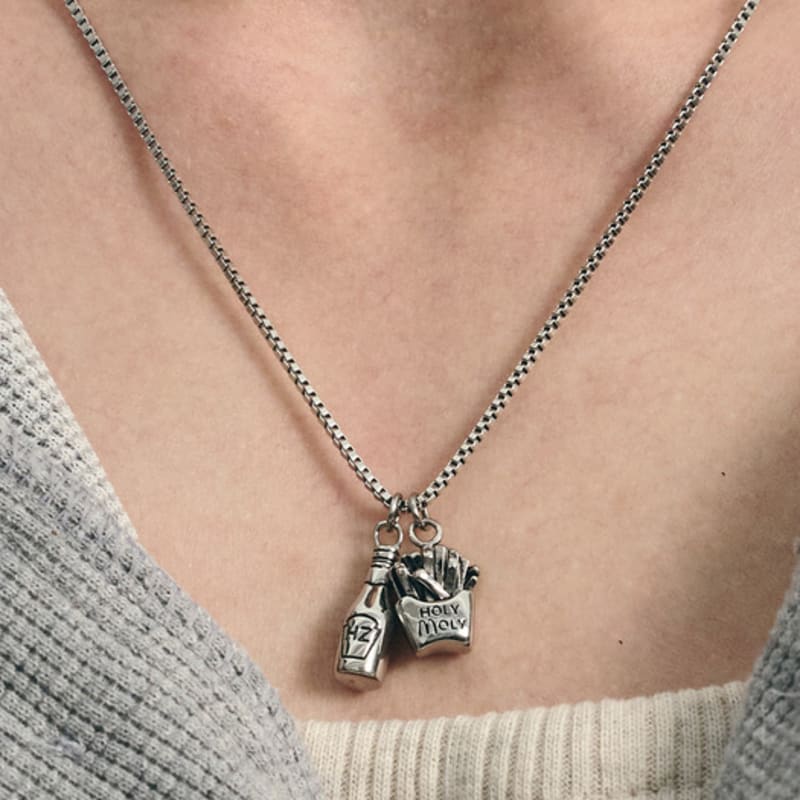 S SY Holymoly French Fries Pendant Necklace